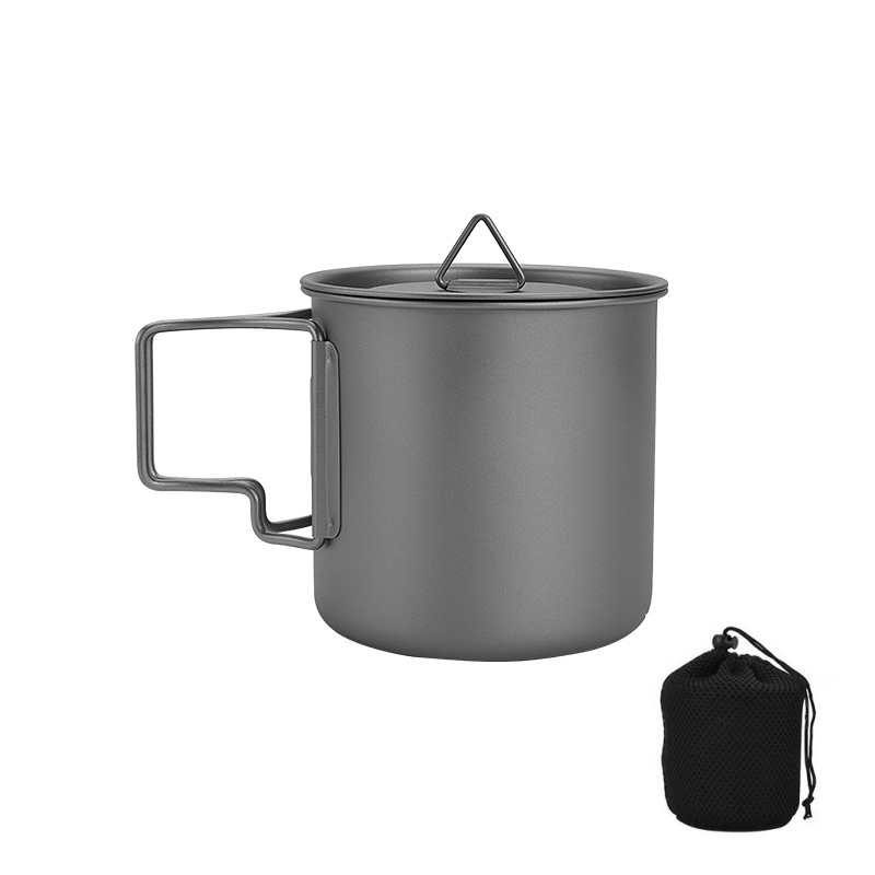 Camping Cooking Hardware - Tazza da campeggio in titanio con