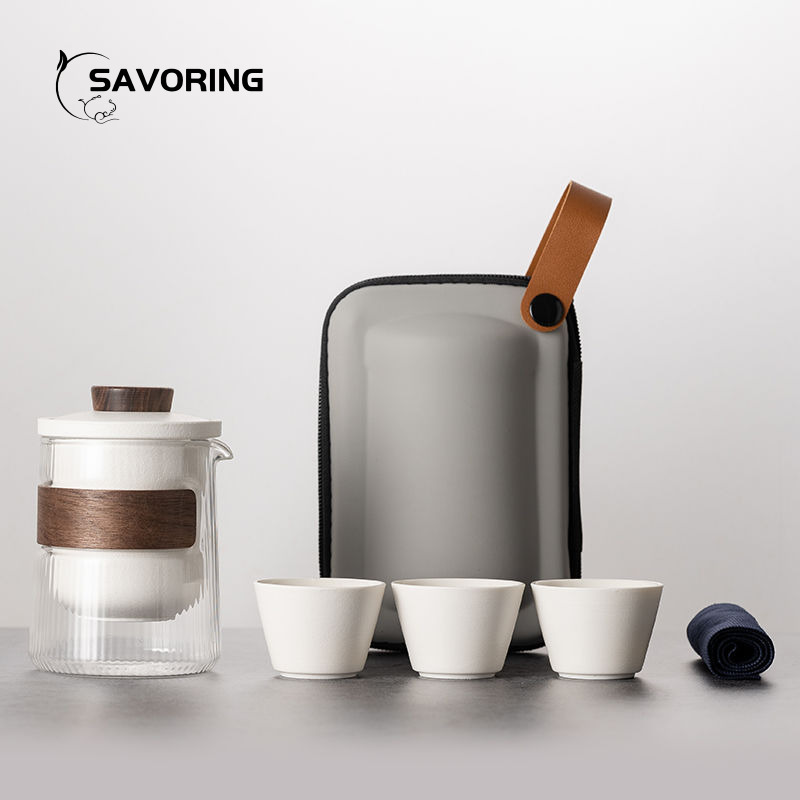 Camping Cooking Bag - Semplice set da tè in ceramica