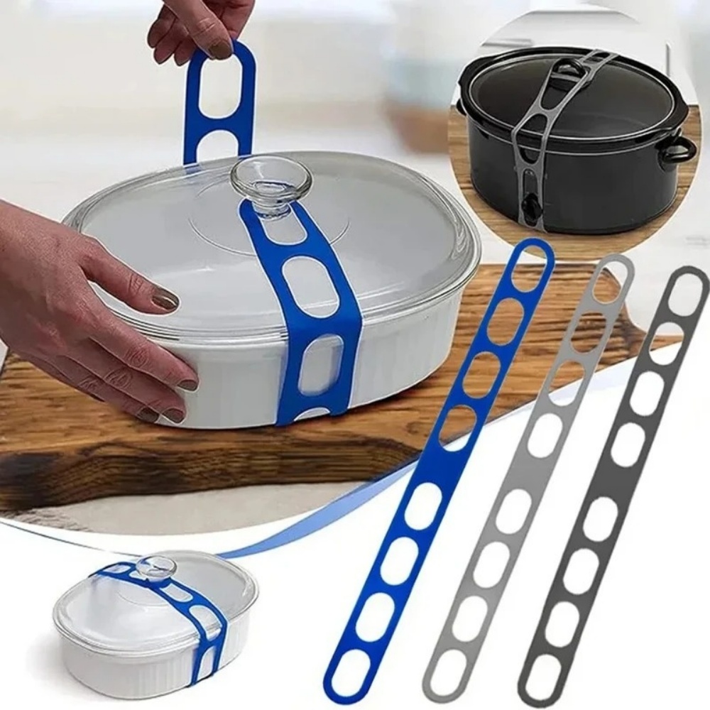 Camping Cooking Hardware - Cinghia Elastica in Silicone Riutilizzabile per
