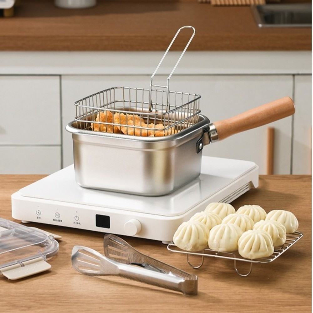 Camping Cooking Hardware - Padella portatile in acciaio inossidabile di