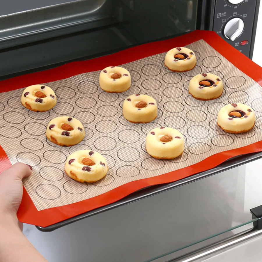 Camping Cooking Mat - Tappetino antiaderente in silicone per macaron,