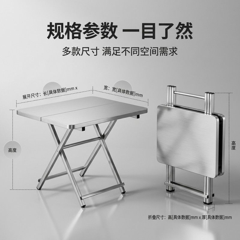 Camping Cooking Table - Tavolo da Campeggio Pieghevole in Acciaio