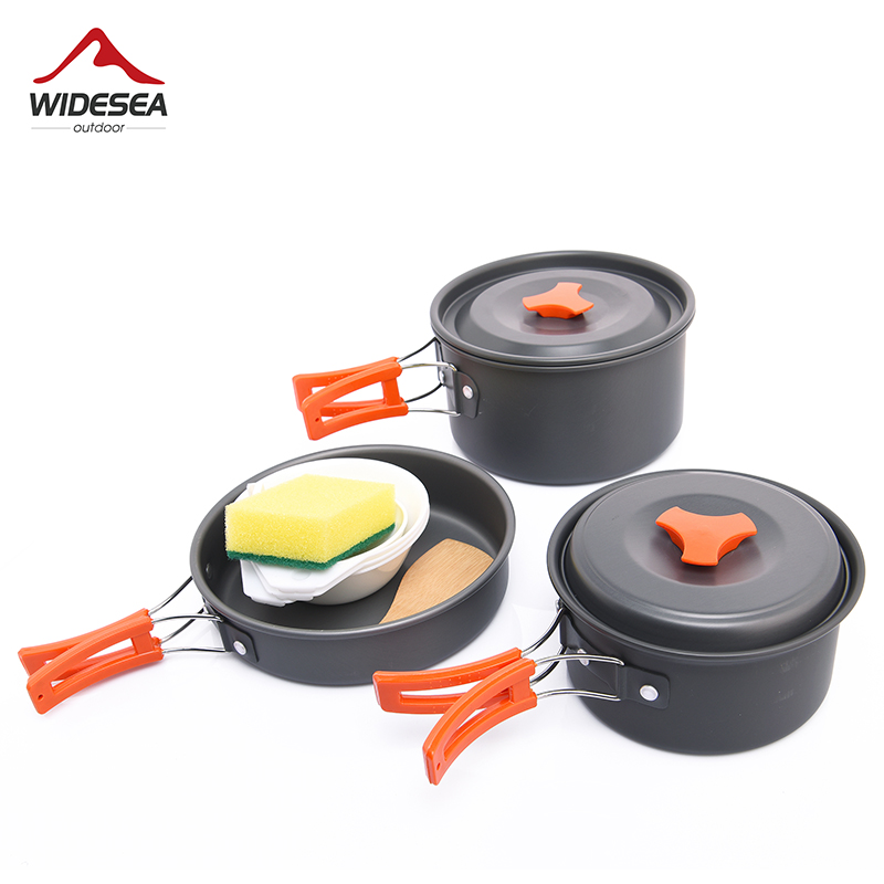 Camping Cooking Hardware - Widesea Set di pentole da campeggio