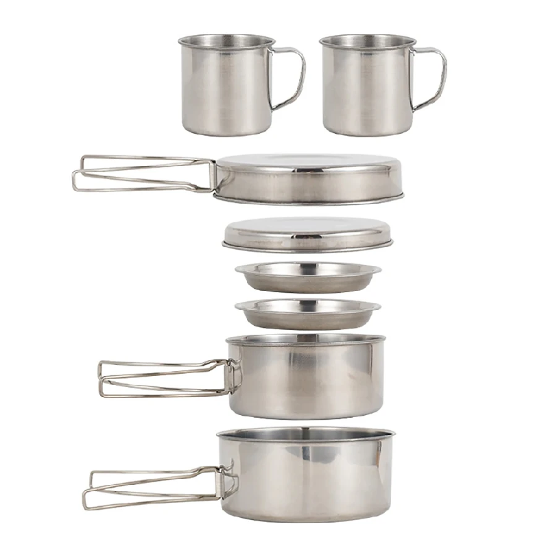 Set da 8 Pezzi per Campeggio,  - Camping Cooking Hardware recensione e prezzo