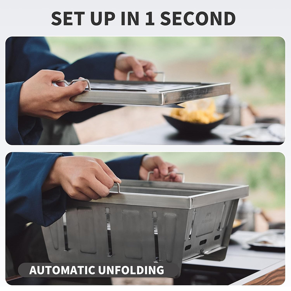 Griglia a carbone da campeggio - Camping Cooking Table recensione e prezzo