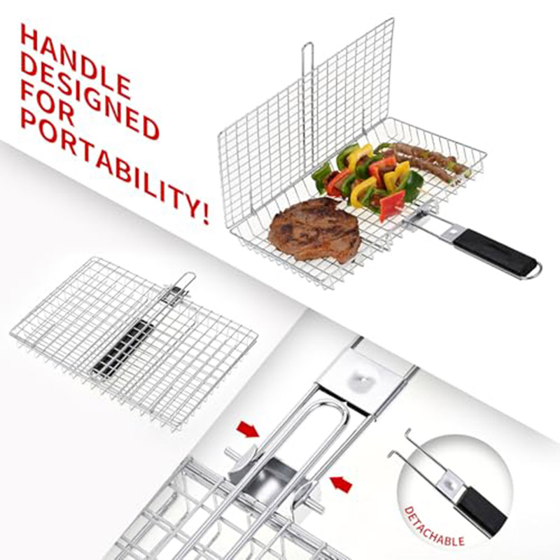 Griglia BBQ Pieghevole Portati - Camping Cooking Basket recensione e prezzo