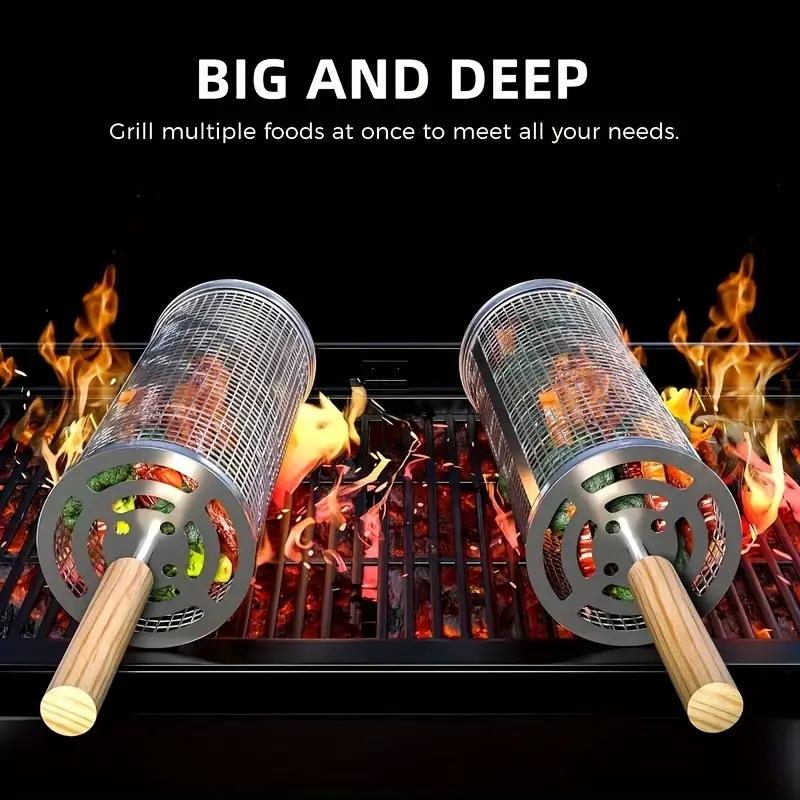 Cestello per Barbecue in Accia - Camping Cooking Basket recensione e prezzo
