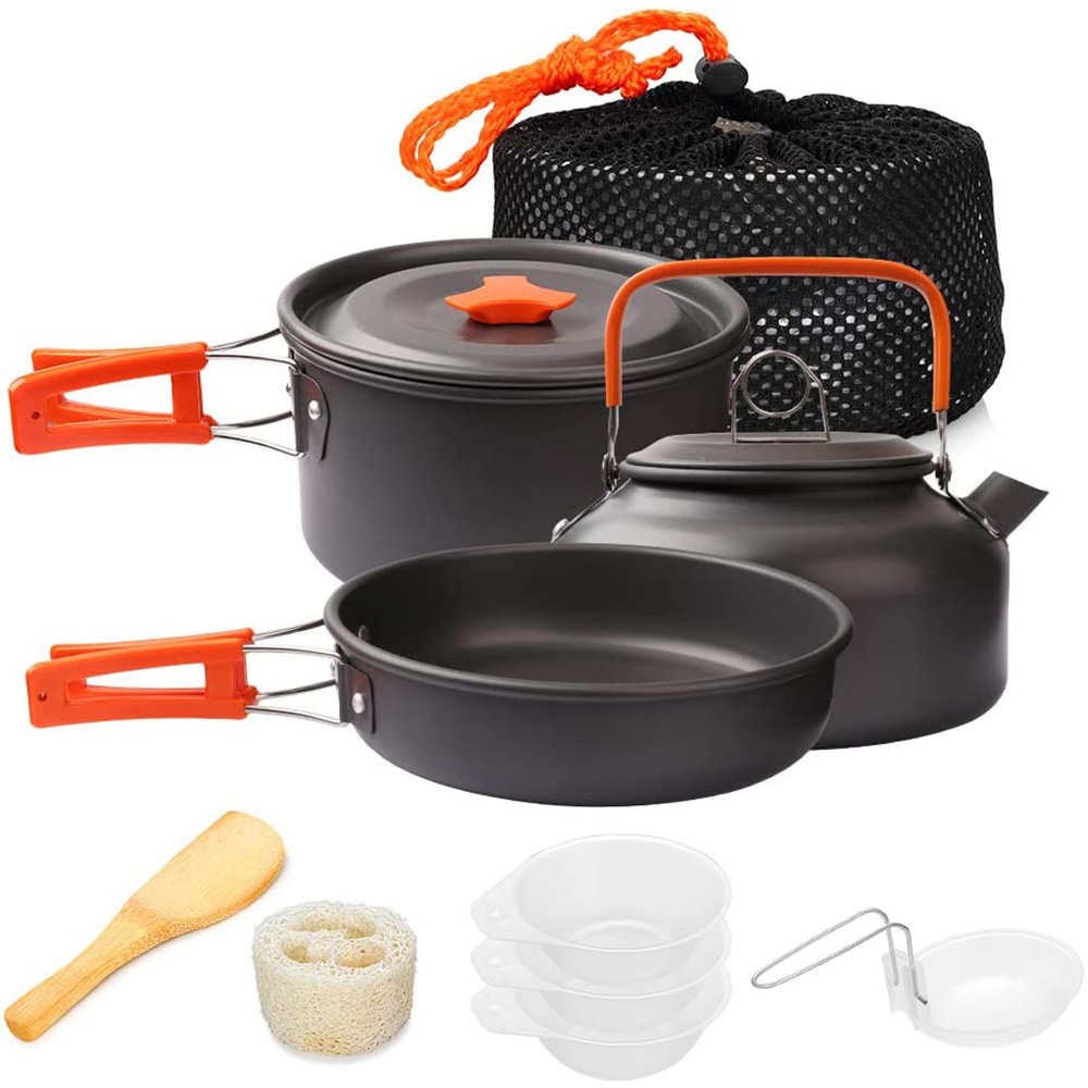 1 pz/1 set kit di pentole da c - Camping Cooking Hardware recensione e prezzo