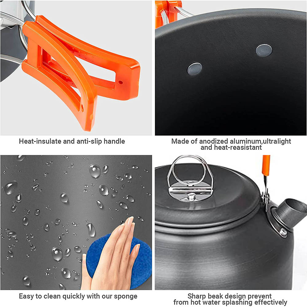 1 pz/1 set kit di pentole da c - Camping Cooking Hardware recensione e prezzo