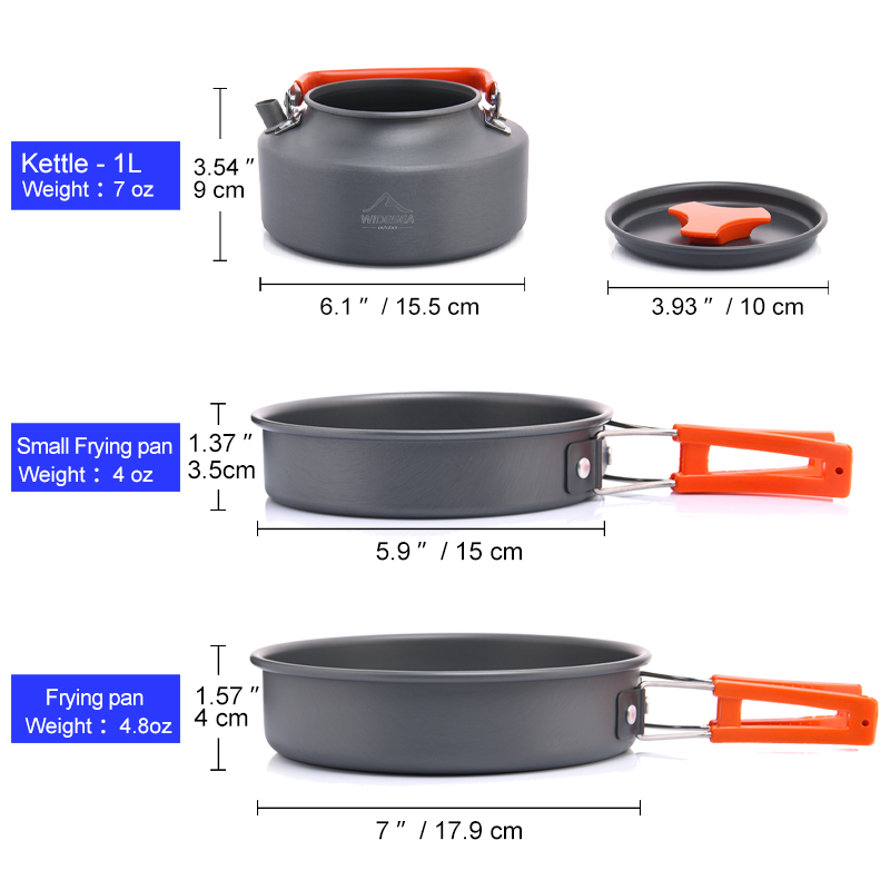 Widesea Set di pentole da camp - Camping Cooking Hardware recensione e prezzo