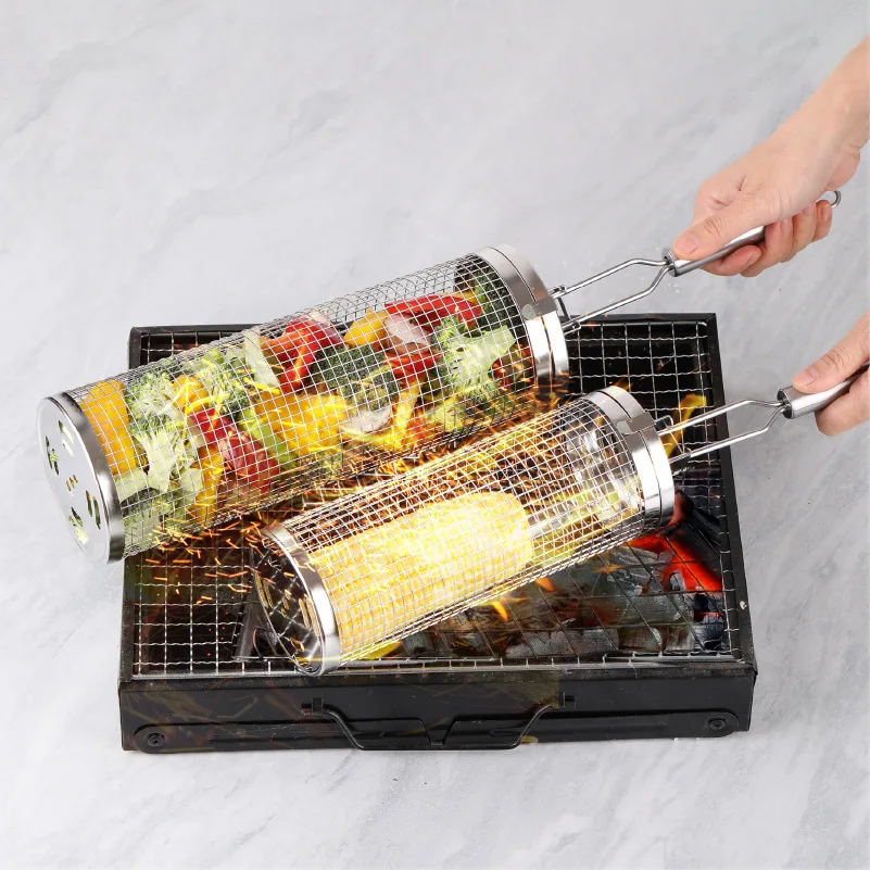 Cestello per grigliare in acci - Camping Cooking Basket recensione e prezzo