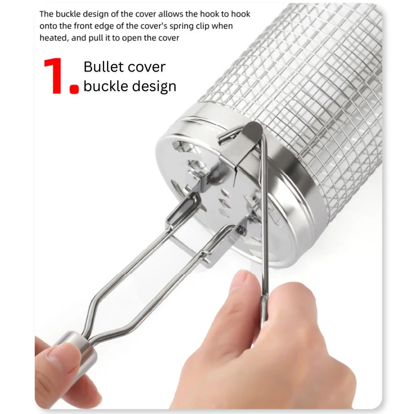 Cestello per grigliare in acci - Camping Cooking Basket recensione e prezzo