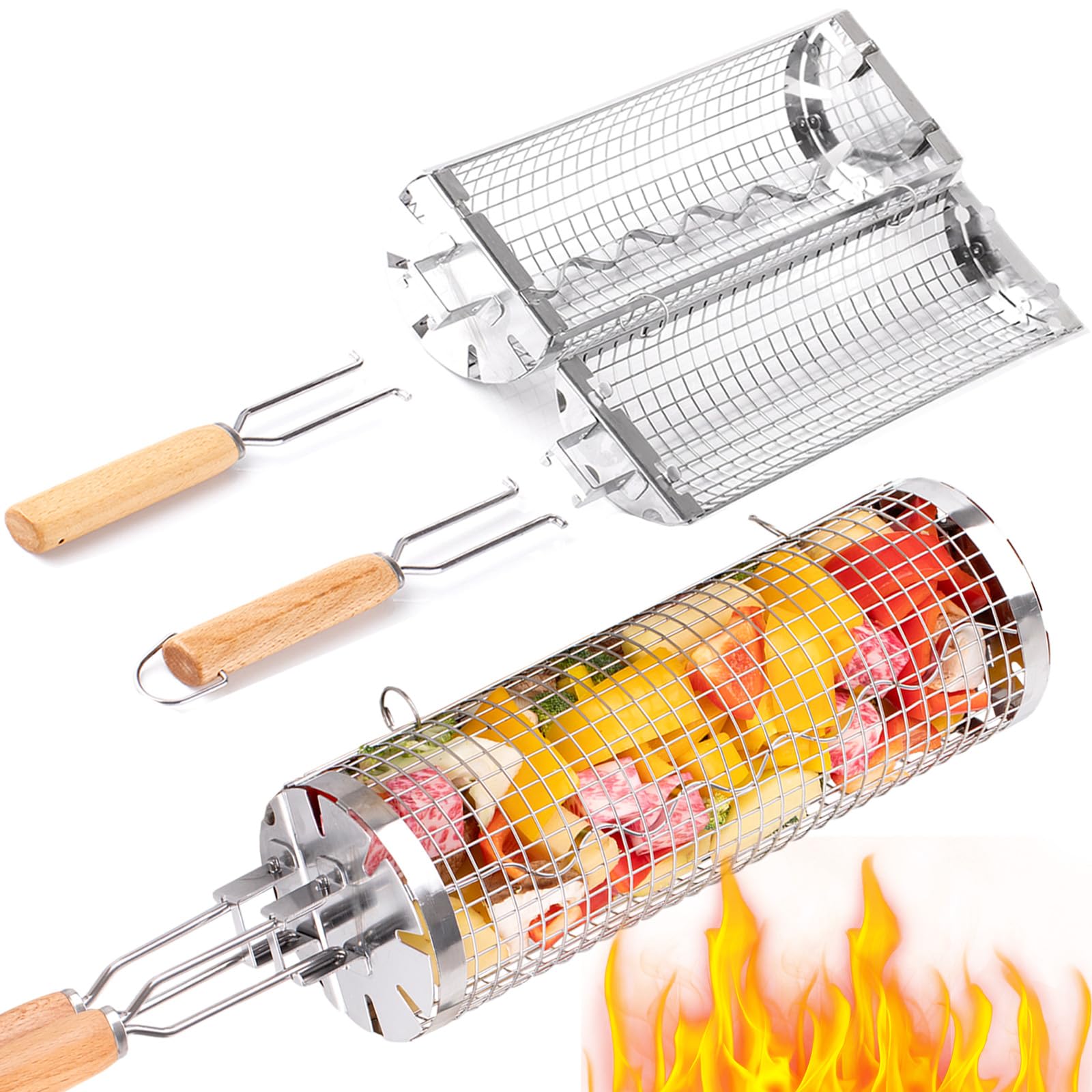 BUYYES Cestino per griglia rot - Camping Cooking Hardware recensione e prezzo