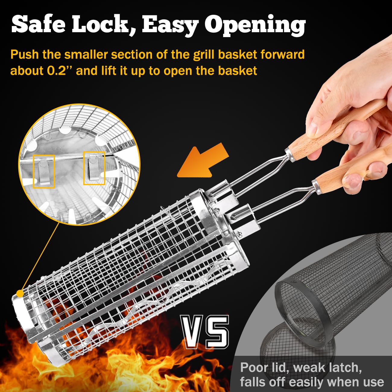 BUYYES Cestino per griglia rot - Camping Cooking Hardware recensione e prezzo